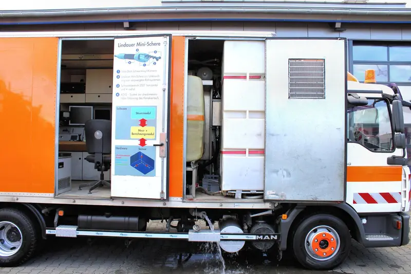 MAN TGL 10.240 Koffer+4m³ Uraca HD-Spül+JT-Kamera-TV – Saug- und Druckwagen, Erstzulassung 2007, Ansicht 11
