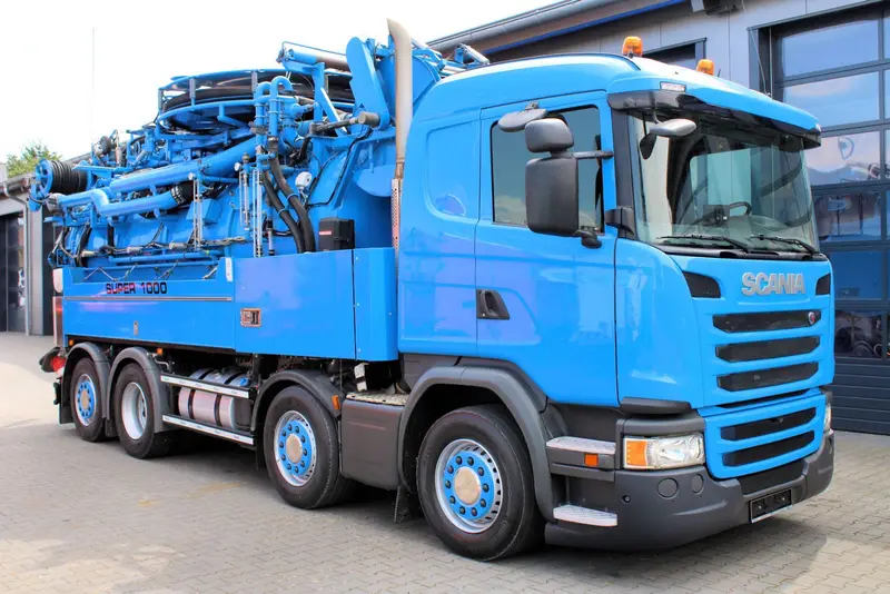 Scania G450 8x2 Wiedemann SUPER1000 WRG Edelstahl-INOX – Saug- und Druckwagen, Erstzulassung 2017, Ansicht 2