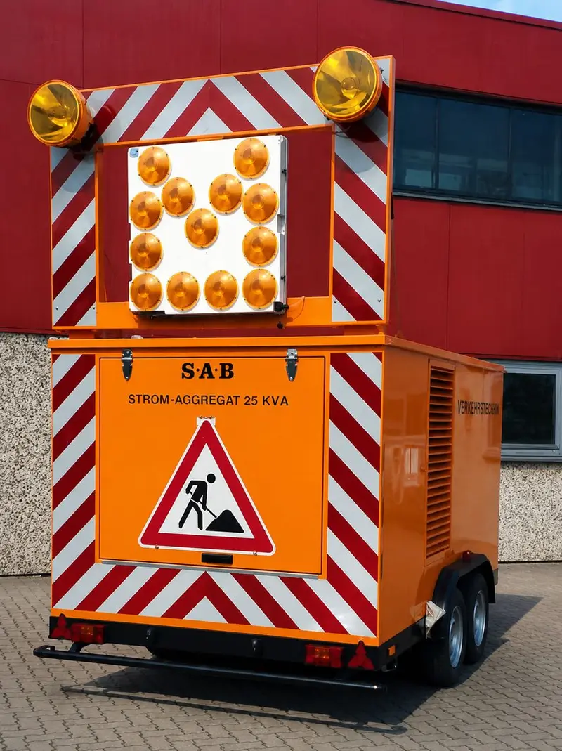 Andere Marken mobiles STROM-Aggregat 27,5 kVA + Sielbelüfter – Saug- und Druckwagen, Erstzulassung 1994, Ansicht 8