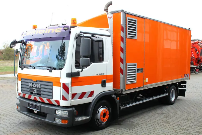 MAN TGL 10.240 Koffer+4m³ Uraca HD-Spül+JT-Kamera-TV – Saug- und Druckwagen, Erstzulassung 2007, Ansicht 2