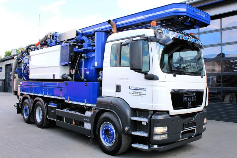 MAN TGS 28.440 6x2 Kroll 14,5m³ W-Rückgewinner KOMBI – Saug- und Druckwagen, Erstzulassung 2012, Ansicht 2