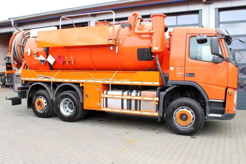 Volvo FM 420 EEV 6x2 Kroll 14m³ Saug u.Druck ADR-GGVS – Saug- und Druckwagen, Erstzulassung 2012, Ansicht 11