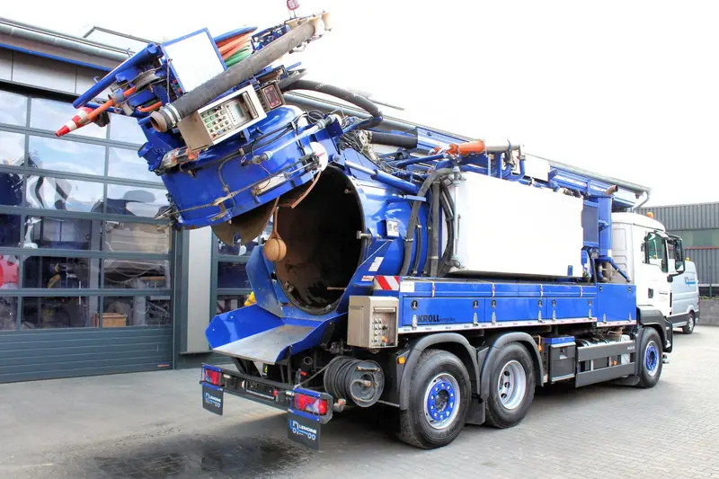 MAN TGS 28.440 6x2 Kroll 14,5m³ W-Rückgewinner KOMBI – Saug- und Druckwagen, Erstzulassung 2012, Ansicht 8